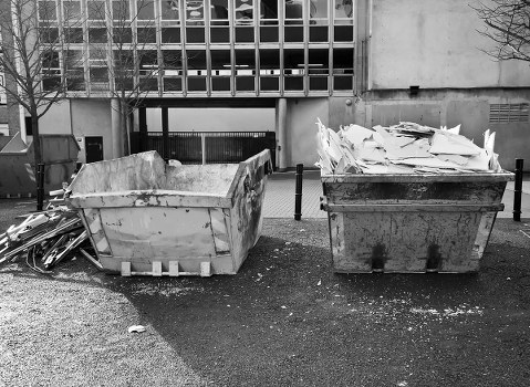 Office staff segregating waste in Wanstead